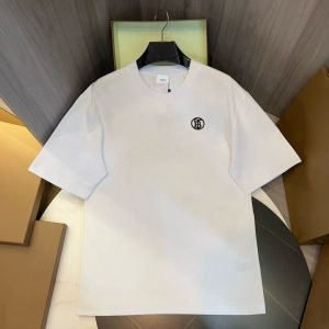 Burberry Tee White Custom Logo
