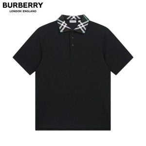 Burberry Polo Black and Collar Grey