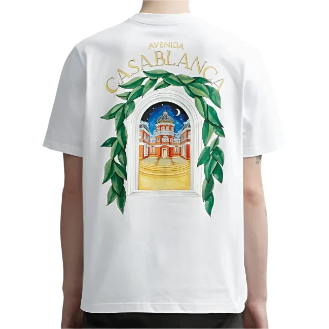 Casablanca T Shirt White "Avenida"