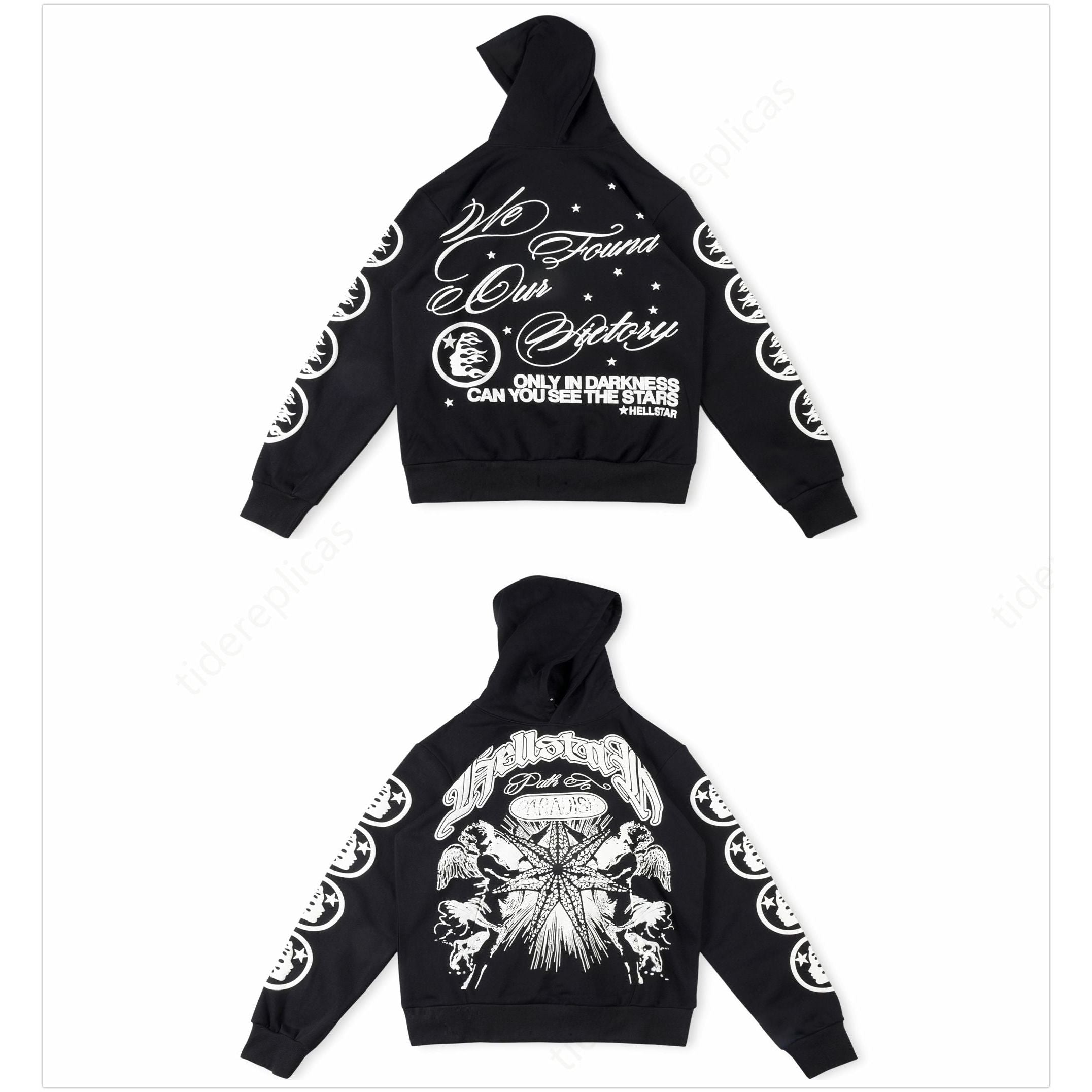 Hellstar “ONLY IN DARKNESS YOU CAN SEE THE STAR” Hoodie -Black