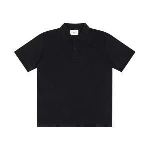 Ami Polo Black Logo Black