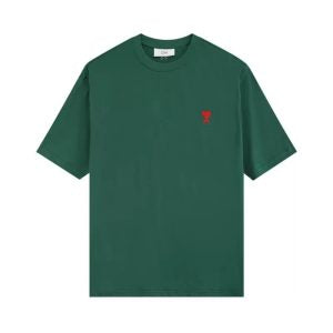 Ami Tee Green Logo Red