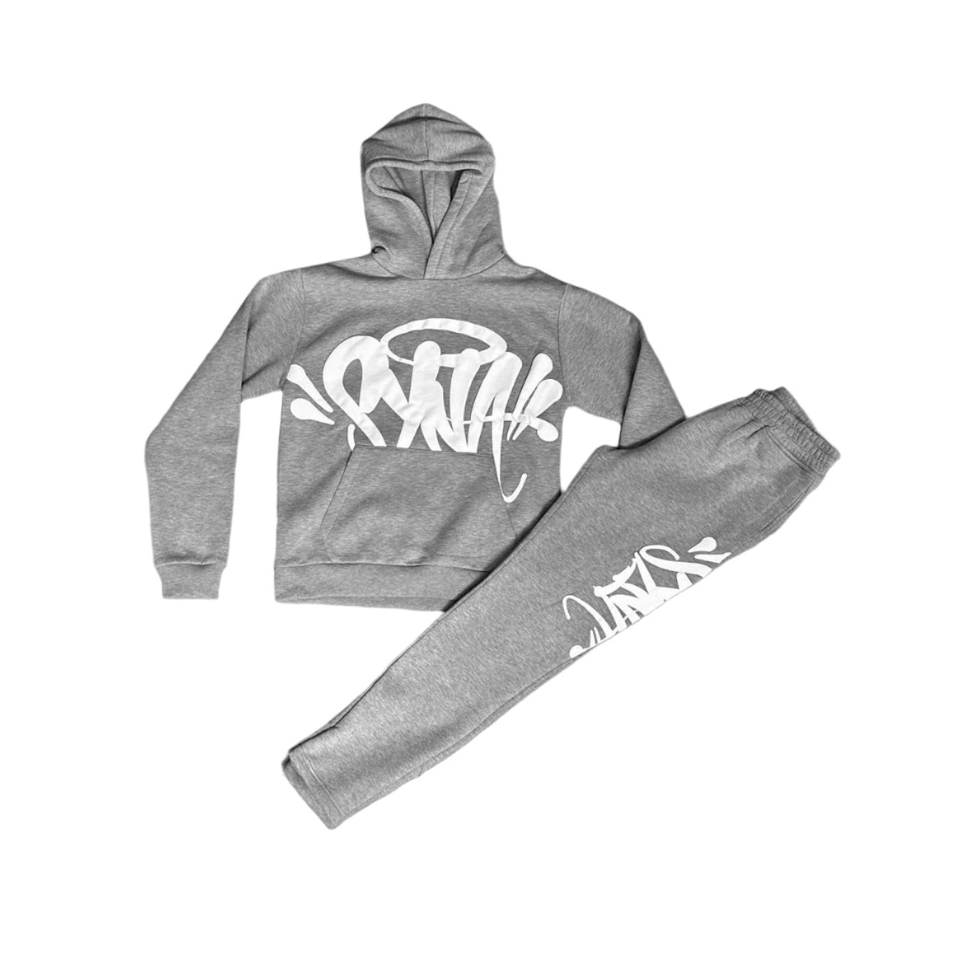 SYNAWORLD TEAM SYNA TRACKSUIT - MARL GREY/WHITE