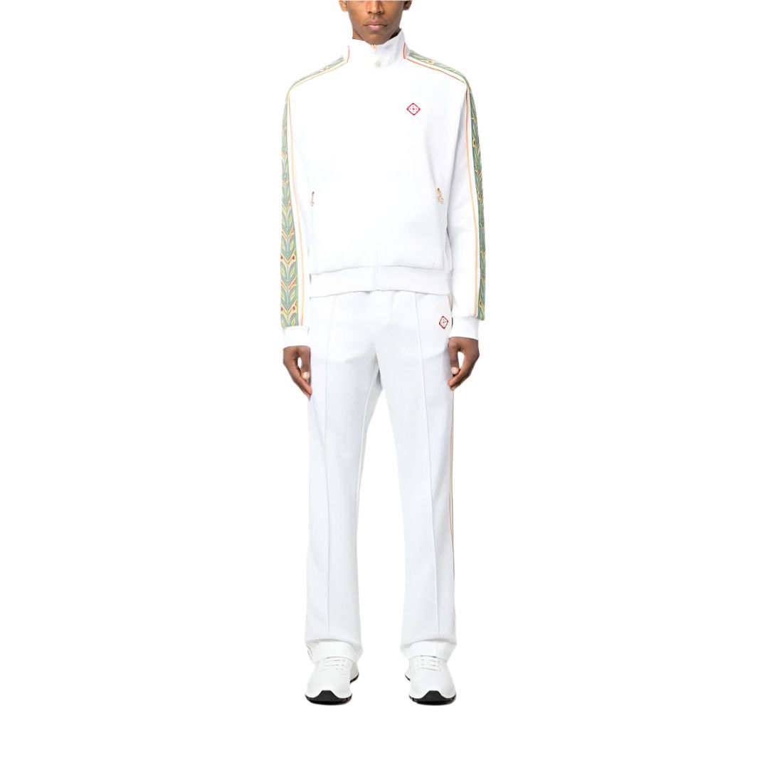 Casablanca Zip-Up Tracksuit- White