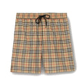 Burberry Checker Drawcord Swim Shorts Beige