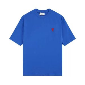 Ami Tee Blue Logo Red