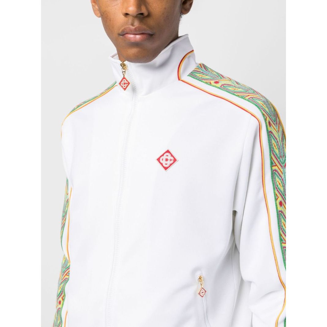 Casablanca Zip-Up Tracksuit- White