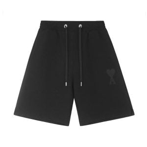 Ami Shorts Black Logo Black