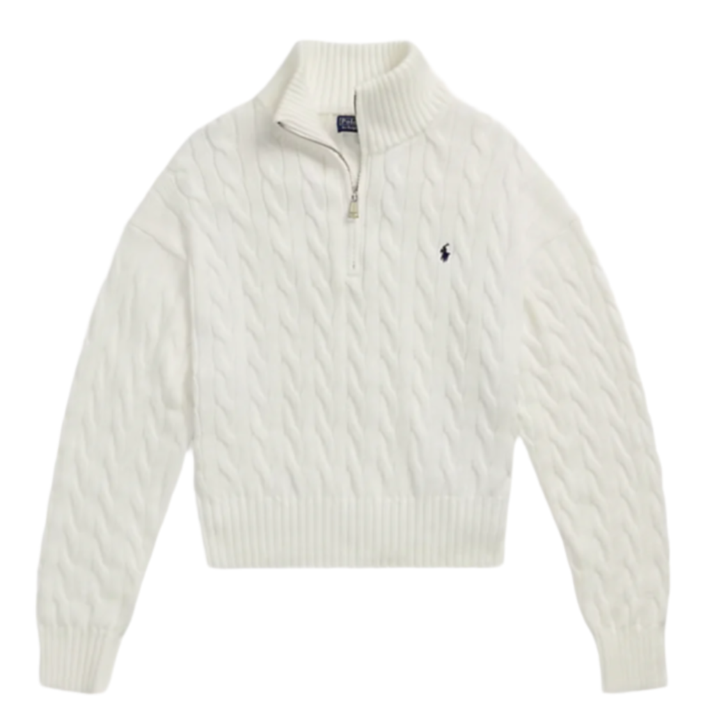 Ralph Lauren Quarter Zip White