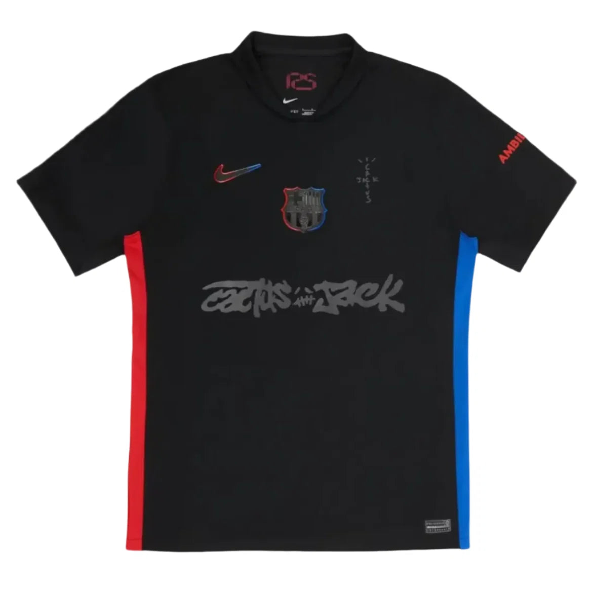 Travis Scott x FC Barcelona 2024/25 Match Away Cactus Jack Jersey Black
