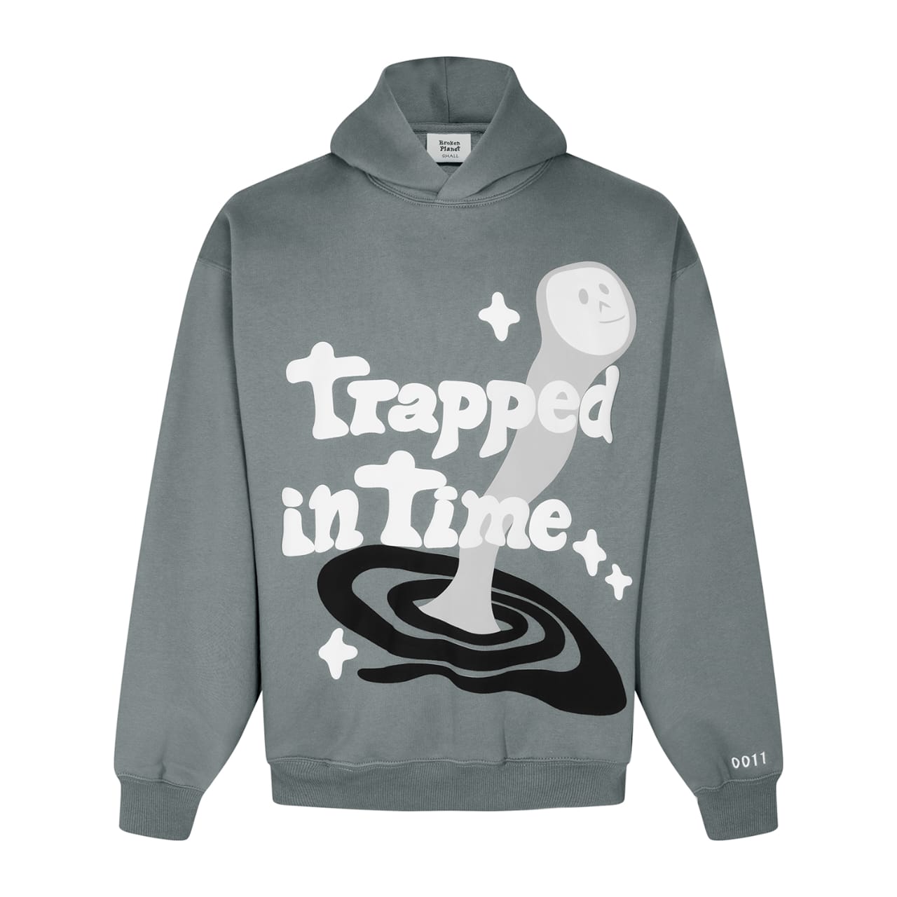 Broken Planet "Trapped In Time" Hoodie Grey