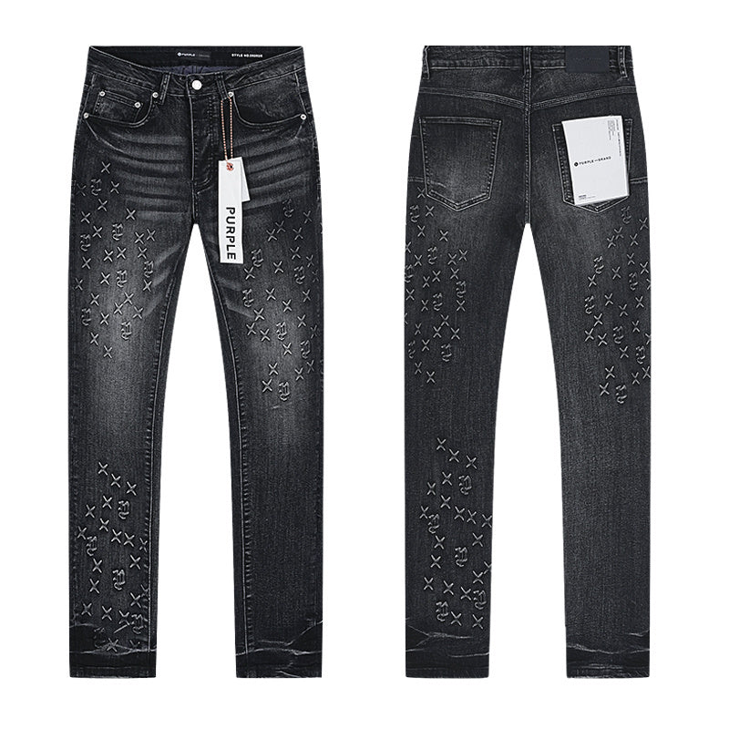 Purple jeans