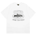 Corteiz Rules The World Plain T Shirt White