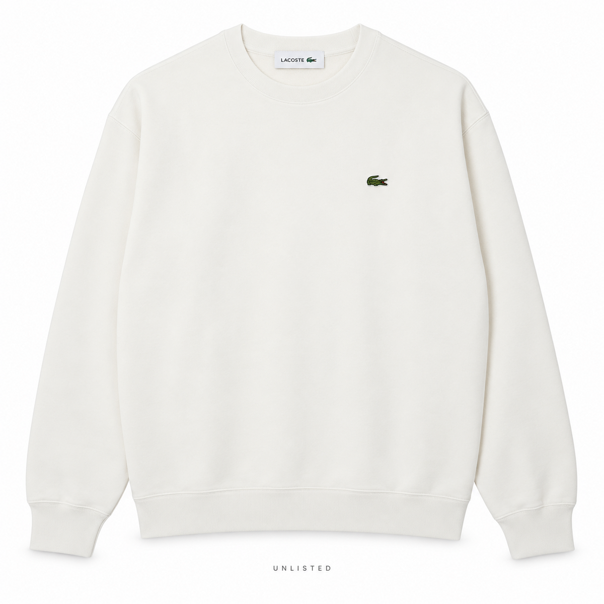 Lacoste Crew Neck Sweatshirt - Off-White