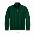 Ralph Lauren Knitted Forest Green Quarter Zip