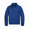 Ralph Lauren Knitted Royal Blue Quarter Zip