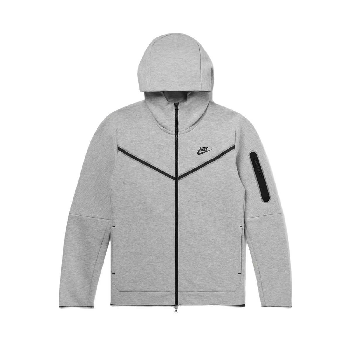 Nike Tech Fleece Grey Hoodie - remove_bg