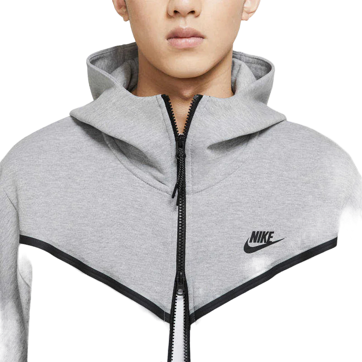 Nike Tech Fleece Grey Hoodie - remove_bg