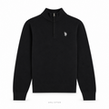 U.S. Polo Assn. Knitted Black Quarter Zip